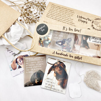 Sausage Dog Gifts: Dachshund Lovers Tea Gift Set, 8 of 12