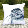 Inky Seal Outdoor Cushion For Garden Furniture, thumbnail 1 of 9