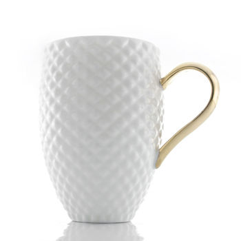 Black Coffee Cup With Gold Or Platinum Handle, 4 of 12