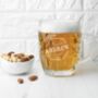 Personalised Premium Dimpled Beer Glass, thumbnail 5 of 5