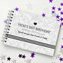 Personalised 21st Monochrome Birthday Guest Book, thumbnail 6 of 9