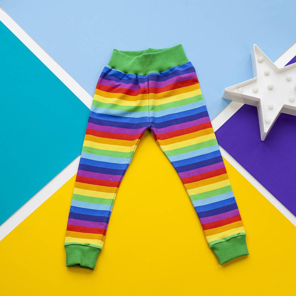 rainbow stripe trousers