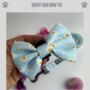 Floral Daisy And Polka Dot Dog Bow Tie, thumbnail 1 of 3