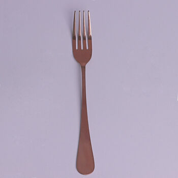 G Decor 24 Piece Vermont Rose Gold Flatware Cutlery Set, 5 of 10