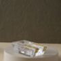 Handmade Frosted Glass Cigar Ashtray With Gold Pattern, thumbnail 5 of 8