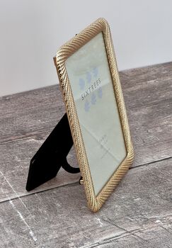 Sixtrees Gold Diagonal Metal Photo Frame, 3 of 3