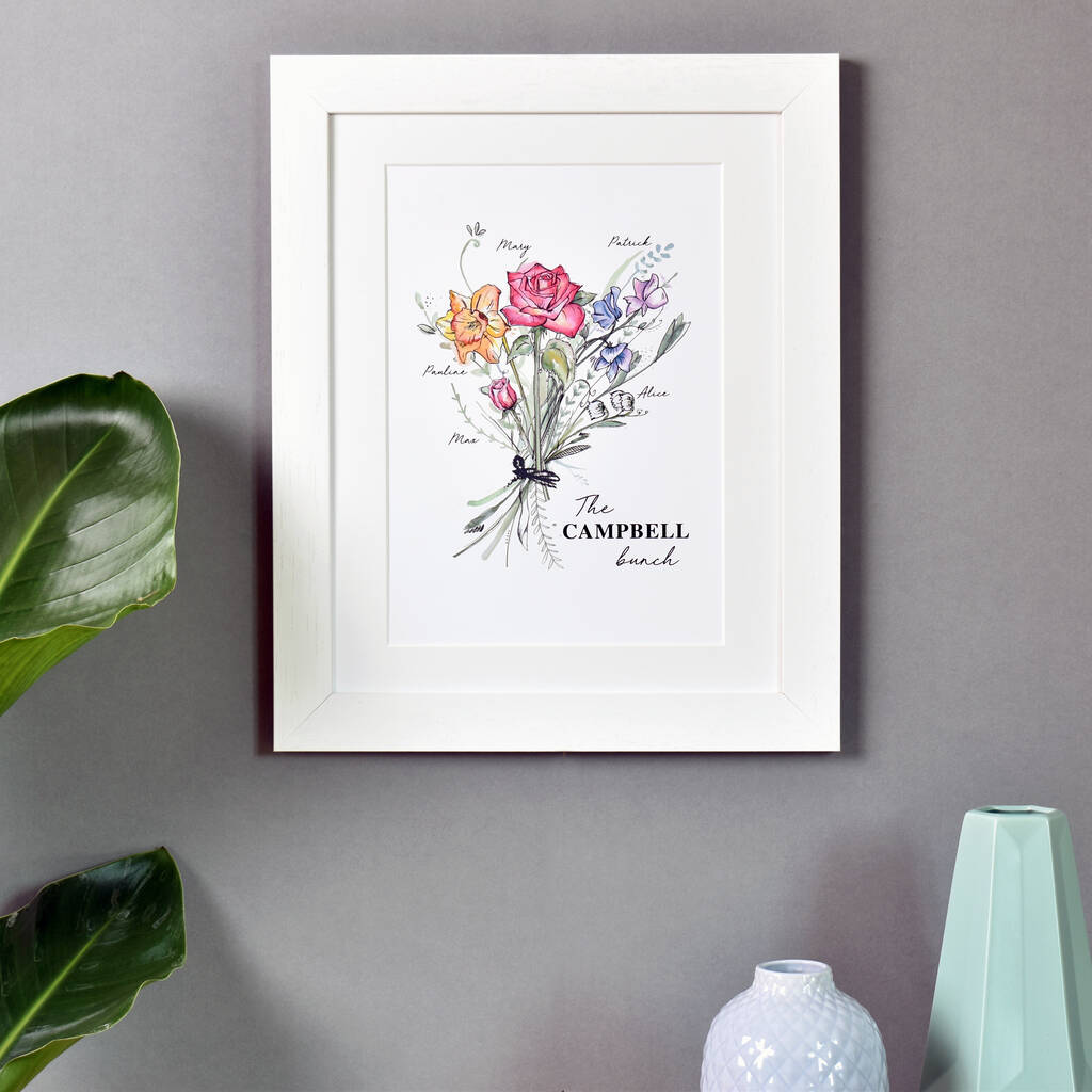 Family Birth Month Flower Print, 1 of 5