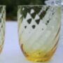 Delicate Swirl Glass Ombre Tumblers, thumbnail 4 of 7