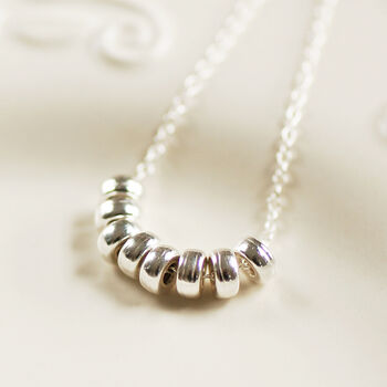 Sterling Silver Rings Necklace, 3 of 4