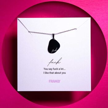 Fuck Stainless Steel Friendship Necklace, 2 of 10