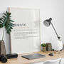 Music Definition Print | Music Studio Poster, thumbnail 6 of 11