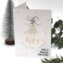 Wife Christmas Keepsake Bauble Card Box, thumbnail 1 of 7