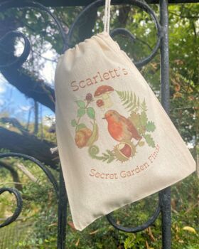Personalised Secret Garden Christmas Seed Bag, 4 of 5
