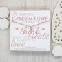 Rose Gold Heart Gift Set Teachers Encourage, thumbnail 1 of 4