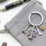 Scales Of Justice Keyring, Personalised Gift, thumbnail 7 of 10