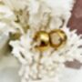 Fern Earrings In Gold 18k Gold Plated Waterproof, thumbnail 7 of 11