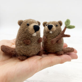 Needle Felting Kit Beavers, 9 of 11
