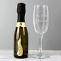 Personalised ‘Time For Prosecco’ Flute And Mini Bottle Gift Set, thumbnail 1 of 3
