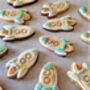 Personalised Hand Decorated Fathers Day Rocket Biscuits, thumbnail 7 of 7