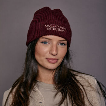 Embroidered Personalised Slogan Beanie Hat, 3 of 9