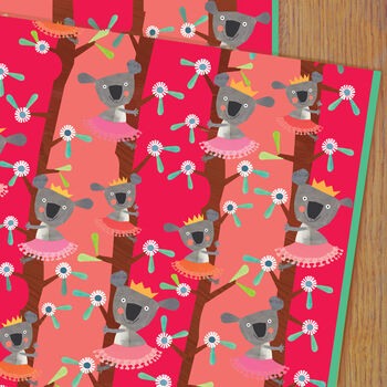 Koala Wrapping Paper Two Sheets, 2 of 5