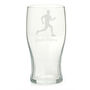 Personalised Male Runner Engraved Glass, thumbnail 4 of 7
