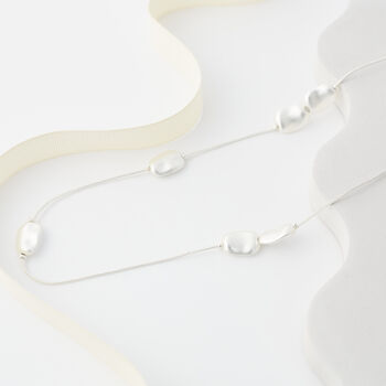 Elegant Long Baroque Confetti Necklace, 2 of 3