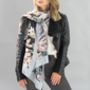 Personalised Silky , Floral Print Scarf, thumbnail 1 of 3