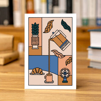 Cosy Coffee Greeting Card, 2 of 3