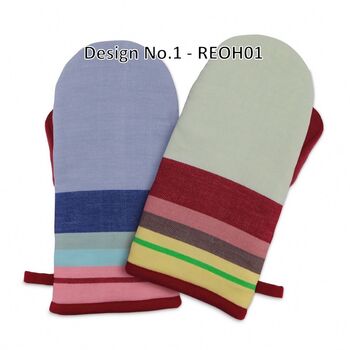 Fun Stripes High Quality Oven Gloves Vibrant Colours, 3 of 5