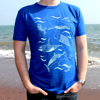 Bamboo Men's Under The Sea T Shirt, 4 of 5