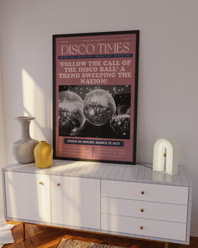 Disco Newspaper Print, 2 of 11