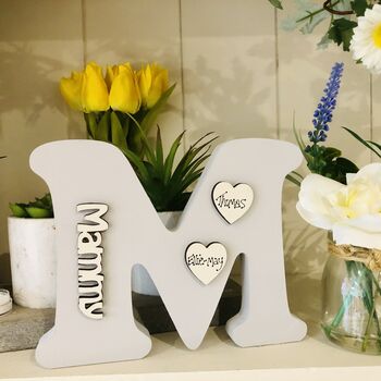 Personalised M For Mummy Grey Mother's Day Gift, 4 of 7