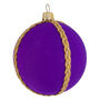 Purple Rain Upcycled Saree Bauble, thumbnail 2 of 3