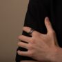 Engrave Silver Chain Link Ring, thumbnail 5 of 10