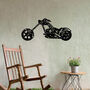 Chopper Motorcycle Metal Wall Art Gift For Garden Decor Enthusiasts, thumbnail 4 of 10