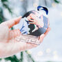 Personalised 1st Christmas Engaged Couples Decoration, thumbnail 5 of 8