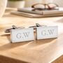 Personalised Silver Plated Cufflinks, thumbnail 5 of 12