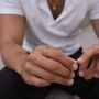 Hand Of God Gold Creation Of Adam Band Ring Mens Ring, thumbnail 11 of 12