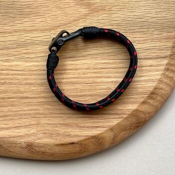 Men's Double Strand Cord Adjustable Bracelet, 3 of 4