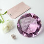 Personalised Pink Diamond Paperweight, thumbnail 1 of 4