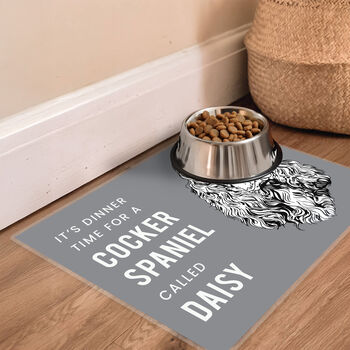 Dog Feeding Mat Non Slip Personalised Dog Gifts, 7 of 7