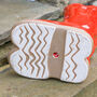 Personalised Large Red Welly Boots Planter, thumbnail 6 of 10