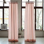 Linen Stone Washed Curtains With Ties, thumbnail 5 of 10