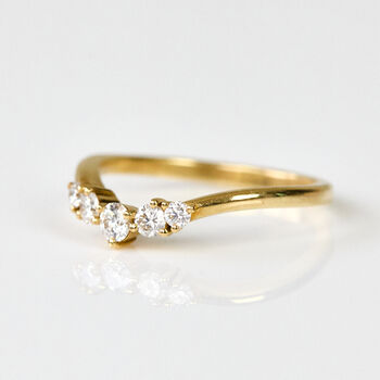 The Yellow Gold Ariadne Diamond Wedding Ring, 2 of 5