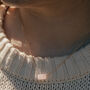 Gold Tone Rose Quartz Crystal Tube Necklace, thumbnail 2 of 5