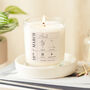 Birthday Gift For Her Birth Date Zodiac Gift Candle, thumbnail 1 of 9