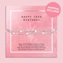 Happy 70th Milestone Birthday Bracelet, thumbnail 1 of 11