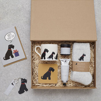 Black Schnauzer Cufflinks Personalised Dog Lover Gift, 12 of 12