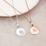 Personalised Gold Plated Or Silver Diamond Set Pendant, thumbnail 1 of 5